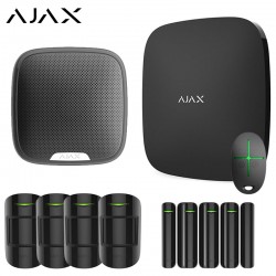 Ajax Ασύρματο Σύστημα Συναγερμού LAN και GSM ΜΑΥΡΟ Με Σειρήνα- AJHUBK-B-KIT2