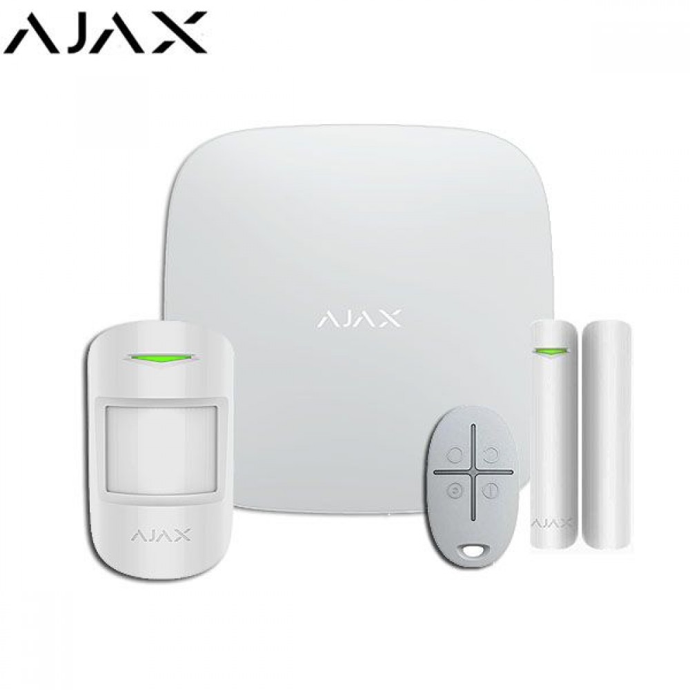 Ajax Wireless Alarm System LAN and GSM WHITE- AJHUBK