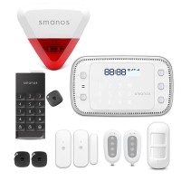 Smanos W600 WiFi  4G LTE 868MHz με Εξωτερικό Πληκτρολόγιο και Εξωτερική Σειρήνα - KIT3