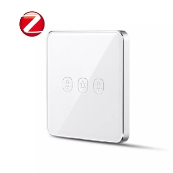 Zigbee Smart Διακόπτης Αφής  τοίχου 3 Επαφών, Τροφοδοτούμενος με Μπαταρίες - BMC03ZBE Zigbee Smart Διακόπτης Αφής  τοίχου 3 Επαφών, Τροφοδοτούμενος με Μπαταρίες - BMC03ZBE