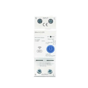 BMAC WiFi Ασφαλειοδιακόπτης ράγας 63Amp - OPCBC2TL-NM BMAC WiFi Ασφαλειοδιακόπτης ράγας 63Amp - OPCBC2TL-NM