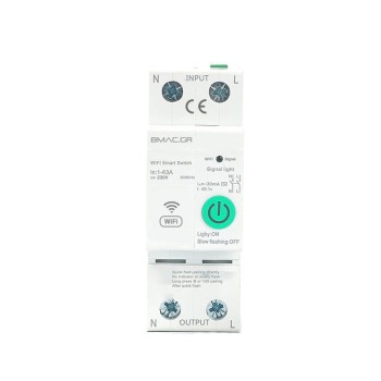 BMAC WiFi Ασφαλειοδιακόπτης ράγας 63Amp με Ένδειξη Κατανάλωσης Ρεύματος και θερμοκρασίας - OPCBC2TL-32v2 BMAC WiFi Ασφαλειοδιακόπτης ράγας 63Amp με Ένδειξη Κατανάλωσης Ρεύματος και θερμοκρασίας - OPCBC2TL-32v2