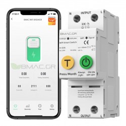 DIN rail BMAC WiFi Circuit Breaker 2P 63A with Power Consumption- OPCBC2TL