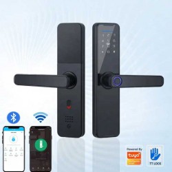 BMC Smart WiFi Κλειδαριά με κωδικό, αποτύπωμα, μπρελόκ και εφαρμογή ιδανικό για Airbnb - BS062