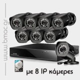 NVR ΣΕΤ με 8 κάμερες