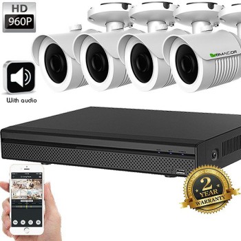 BMC 8κάναλο XVR με 4 bullet Κάμερες 960P με ήχο και φακό SONY BMC 8κάναλο XVR με 4 bullet Κάμερες 960P με ήχο και φακό SONY