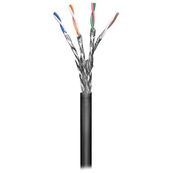 Καλώδιο δικτύου S/FTP CAT 6, μονόκλωνο σε κουλούρα 1m, ιδανικό για εξωτερική χρήση. Καλώδιο δικτύου S/FTP CAT 6, μονόκλωνο σε κουλούρα 1m, ιδανικό για εξωτερική χρήση.