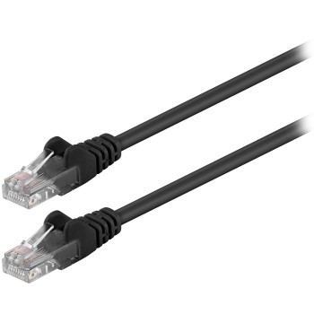 Καλώδιο δικτύου CAT 5e U/UTP patchcable 1m σε μαύρο χρώμα - 68644