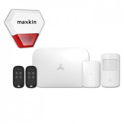 Maxkin WiFi/GSM Ασύρματο Σύστημα Συναγερμού με τεχνολογία FHSS με σειρήνα εξωτερικού χώρου 115dB - X1 KIT