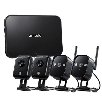 Mini NVR Σετ 4κάναλο Ασύρματο  με 2 IP Κάμερες Εσωτ. χώρου & 2 Εξωτ. χώρου 720p - ZM-KW1001 Mini NVR Σετ 4κάναλο Ασύρματο  με 2 IP Κάμερες Εσωτ. χώρου & 2 Εξωτ. χώρου 720p - ZM-KW1001
