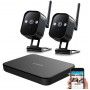 NVR Ασύρματο 4κάναλο Σύστημα Παρακολούθησης με 2 IP Wi-Fi Κάμερες HD Εξωτερικού Χώρου- ZM-KW2OUT