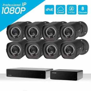 NVR 8κάναλο Σετ 1080p sPoE με 1 repeater και 8x1080p κάμερες- ZS-2008B NVR 8κάναλο Σετ 1080p sPoE με 1 repeater και 8x1080p κάμερες- ZS-2008B