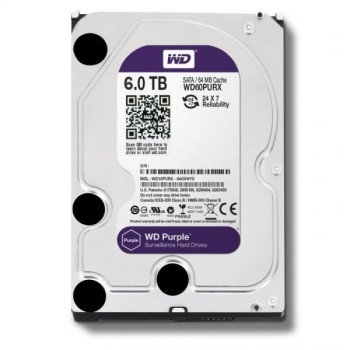 HDD 3.5'' Western Digital Purple 6TB - WD60PURX HDD 3.5'' Western Digital Purple 6TB - WD60PURX