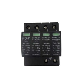 Αντικεραυνικό Πίνακα AC Τύπου T2  Τετραπολικό Μέγιστου Ρεύματος Εκφόρτισης 40kA 3P+Ν 385V - SAC385V Αντικεραυνικό Πίνακα AC Τύπου T2  Τετραπολικό Μέγιστου Ρεύματος Εκφόρτισης 40kA 3P+Ν 385V - SAC385V