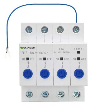 BMAC WiFi Ασφαλειοδιακόπτης 4P 63A ανα επαφή συμβατό με συσκευές Sonoff - BSW4SN BMAC WiFi Ασφαλειοδιακόπτης 4P 63A ανα επαφή συμβατό με συσκευές Sonoff - BSW4SN