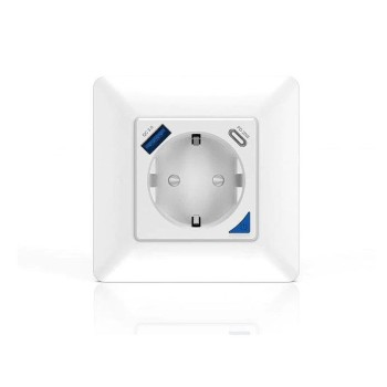 Smart WiFi Πρίζα Τοίχου 16A με Θύρες USB A και USB C Smart WiFi Πρίζα Τοίχου 16A με Θύρες USB A και USB C