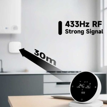 BMC WiFi Θερμοστάτης χώρου με αποσπώμενη βαση RF  και χειρισμό από smartphone - B7X1B BMC WiFi Θερμοστάτης χώρου με αποσπώμενη βαση RF  και χειρισμό από smartphone - B7X1B