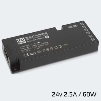 BMC CABINET DRIVER  24V 2.5A  60W 6εισ. φώτα 1x3pin - BMDR2460 BMC CABINET DRIVER  24V 2.5A  60W 6εισ. φώτα 1x3pin - BMDR2460
