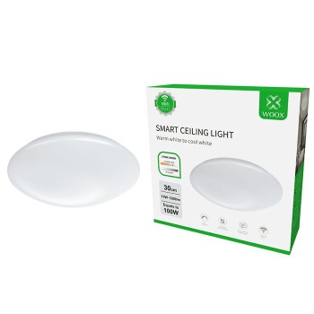 WOOX Smart WiFi Φωτιστικό Οροφής με Θερμό και Ψυχρό Φως- R5111 WOOX Smart WiFi Φωτιστικό Οροφής με Θερμό και Ψυχρό Φως- R5111