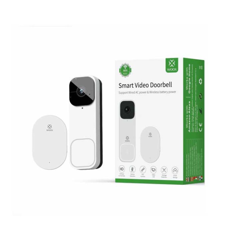 WOOX Smart Wi-Fi Video Θυροτηλέφωνο 3MP FullHD με Κουδούνι - R4331 WOOX Smart Wi-Fi Video Θυροτηλέφωνο 3MP FullHD με Κουδούνι - R4331