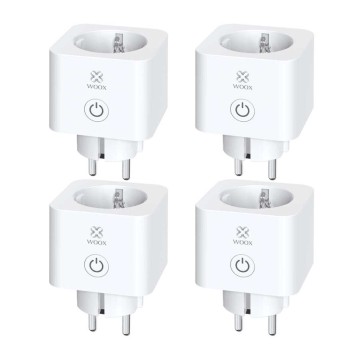 WOOX Smart Wi-Fi Σετ 4 Πρίζες 16A με Ένδειξη Κατανάλωσης Ρεύματος- R6113-4PACK WOOX Smart Wi-Fi Σετ 4 Πρίζες 16A με Ένδειξη Κατανάλωσης Ρεύματος- R6113-4PACK