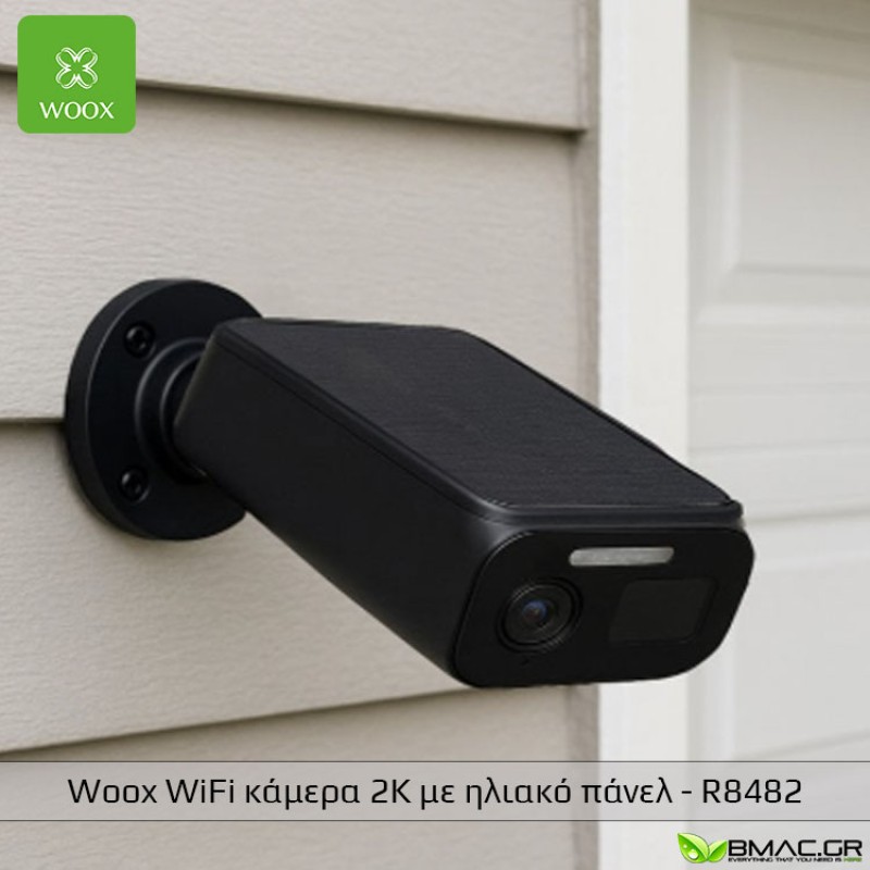 WOOX Ασύρματη WiFi Κάμερα με Μπαταρία 4MP με Ήχο Έγχρωμη Νυχτερινή Λήψη και Ηλιακό Πάνελ - R8482 WOOX Ασύρματη WiFi Κάμερα με Μπαταρία 4MP με Ήχο Έγχρωμη Νυχτερινή Λήψη και Ηλιακό Πάνελ - R8482