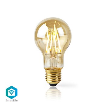 NEDIS WiFi Smart LED Filament Bulb E27 A60 5W 500 lm - WIFILF10GDA60 NEDIS WiFi Smart LED Filament Bulb E27 A60 5W 500 lm - WIFILF10GDA60