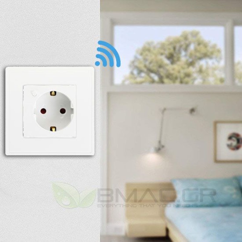 WOOX Smart WiFi Πρίζα Τοίχου 16A τηλεχειριζόμενη μέσω smartphone- R4054