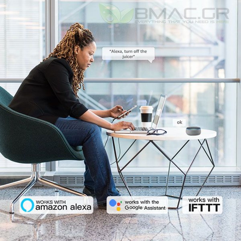 WOOX Smart WiFi Πρίζα Τοίχου 16A τηλεχειριζόμενη μέσω smartphone- R4054